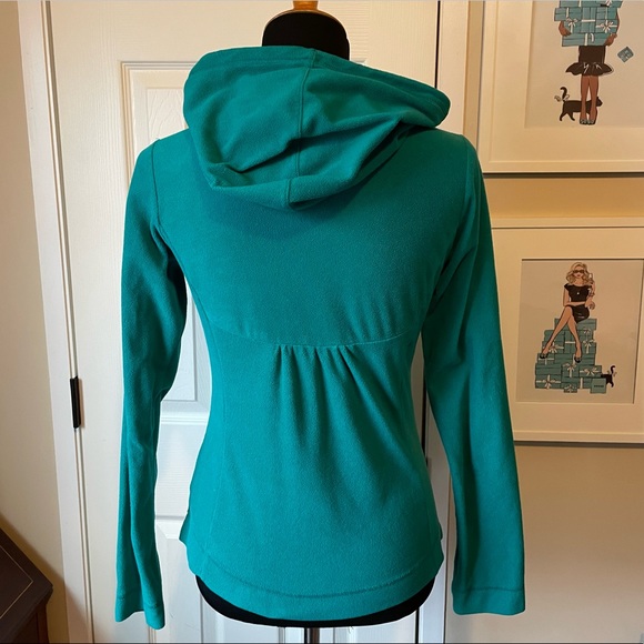 Teal Hoodie Fleece Pull Over Columbia Women’s Size XS - Picture 3 of 6